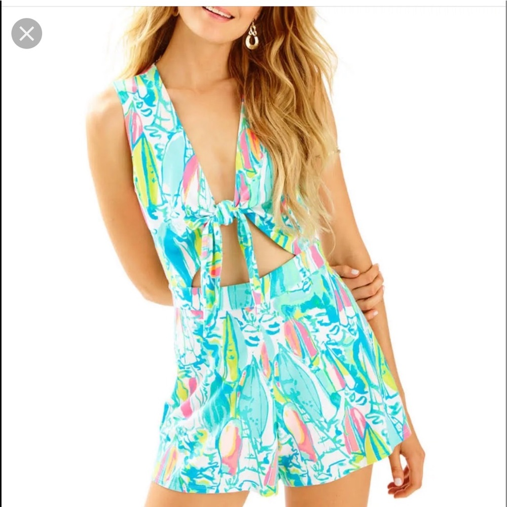 Lilly Pulitzer Greer romper sz M